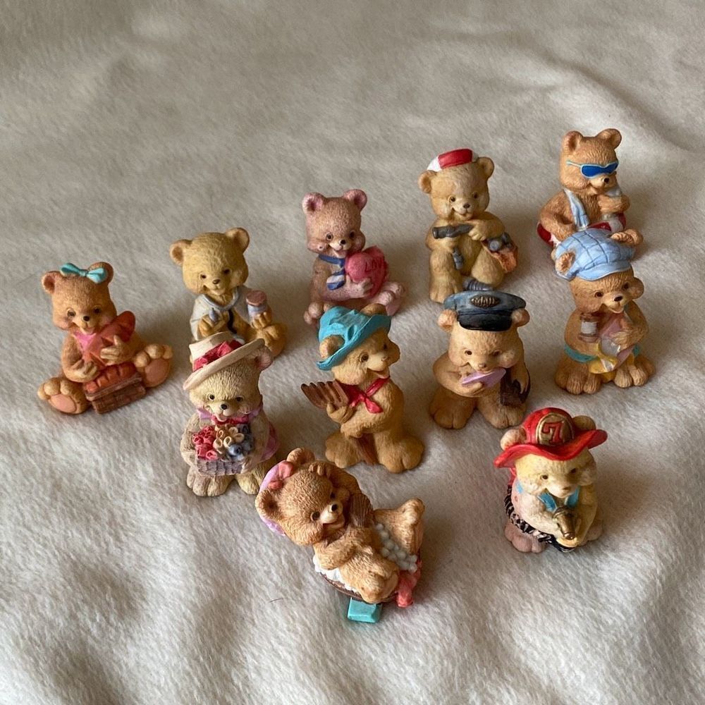 Vintage J.C. Teddy Bear Figurines - Picture 2 of 13